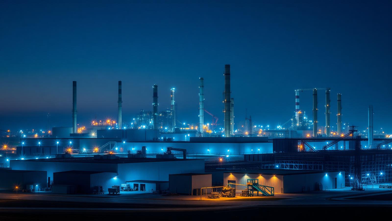Industrial construction in Saudi Arabia